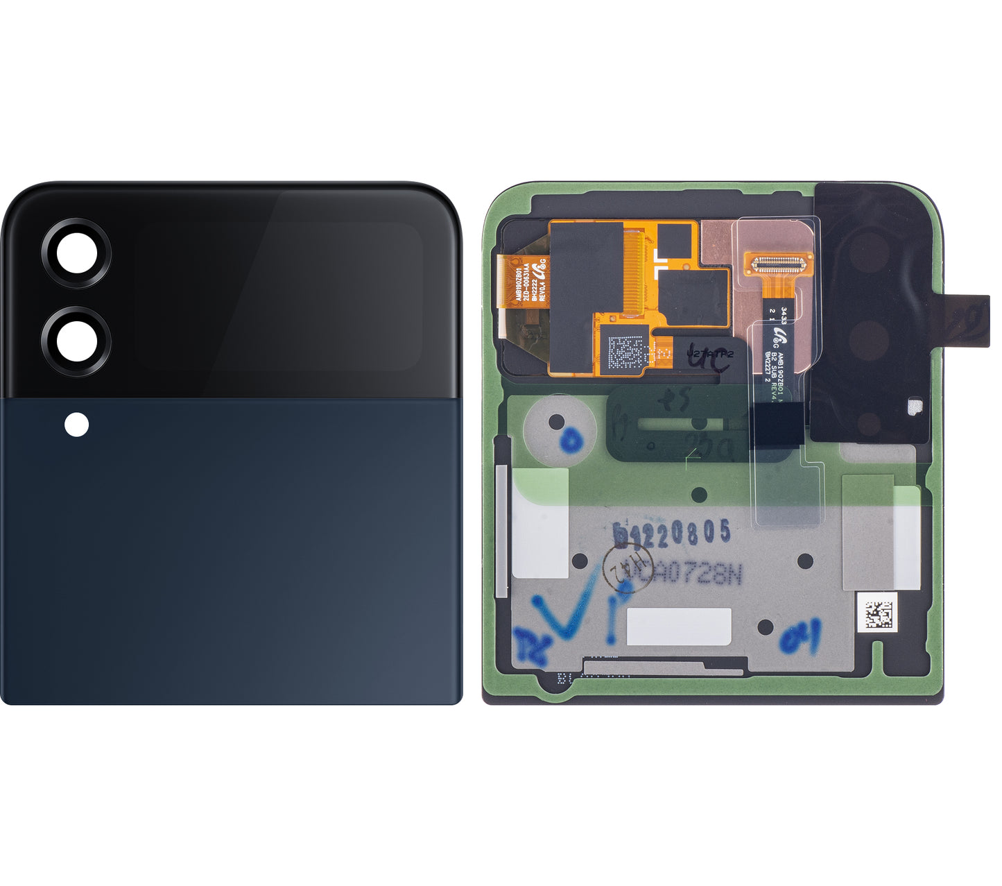 Zaslon s dodirnim ekranom Samsung Galaxy Z Flip4 F721, Sub Outer, Plava (Bespoke), Servisni paket GH97-27947E