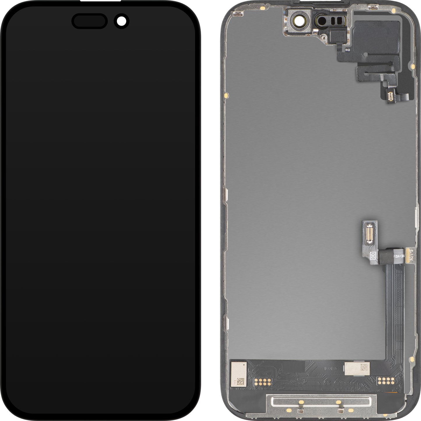 Zaslon s dodirnim zaslonom i senzorom blizine MP kompatibilan s Apple iPhone 16, s okvirom, Soft OLED FHD dijagnostička verzija, crna