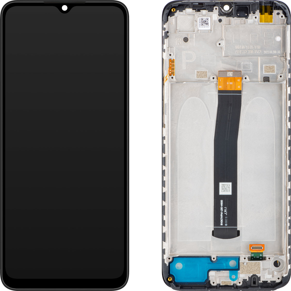 Zaslon s dodirnim ekranom Xiaomi Poco C40, s okvirom, crni (Power Black), servisni paket 560001C3QP00