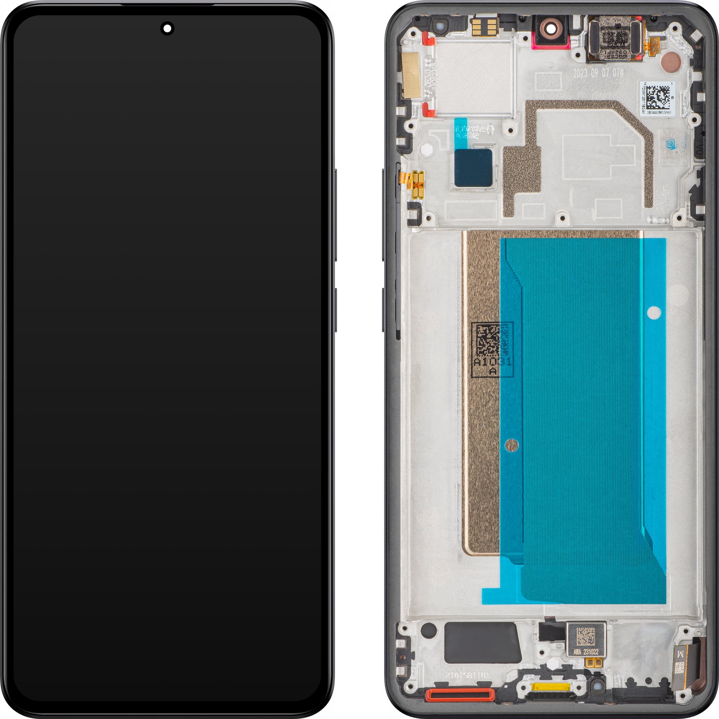 Display s Touchscreenom Xiaomi 13T Pro, s Okvirom, Crni, Service Pack 5600290M1200