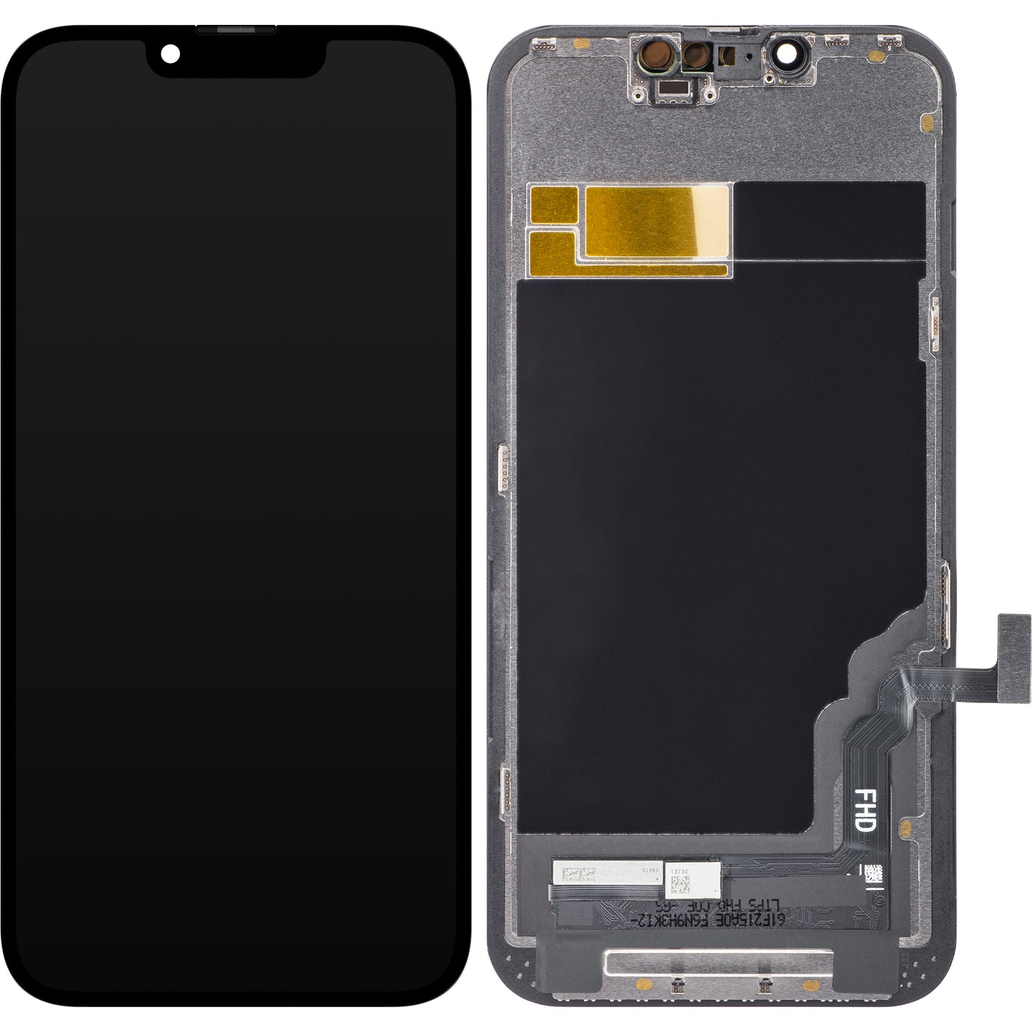 Zaslon s dodirnim ekranom ZY za Apple iPhone 13, s okvirom, LCD In-Cell IC Movable verzija, crni