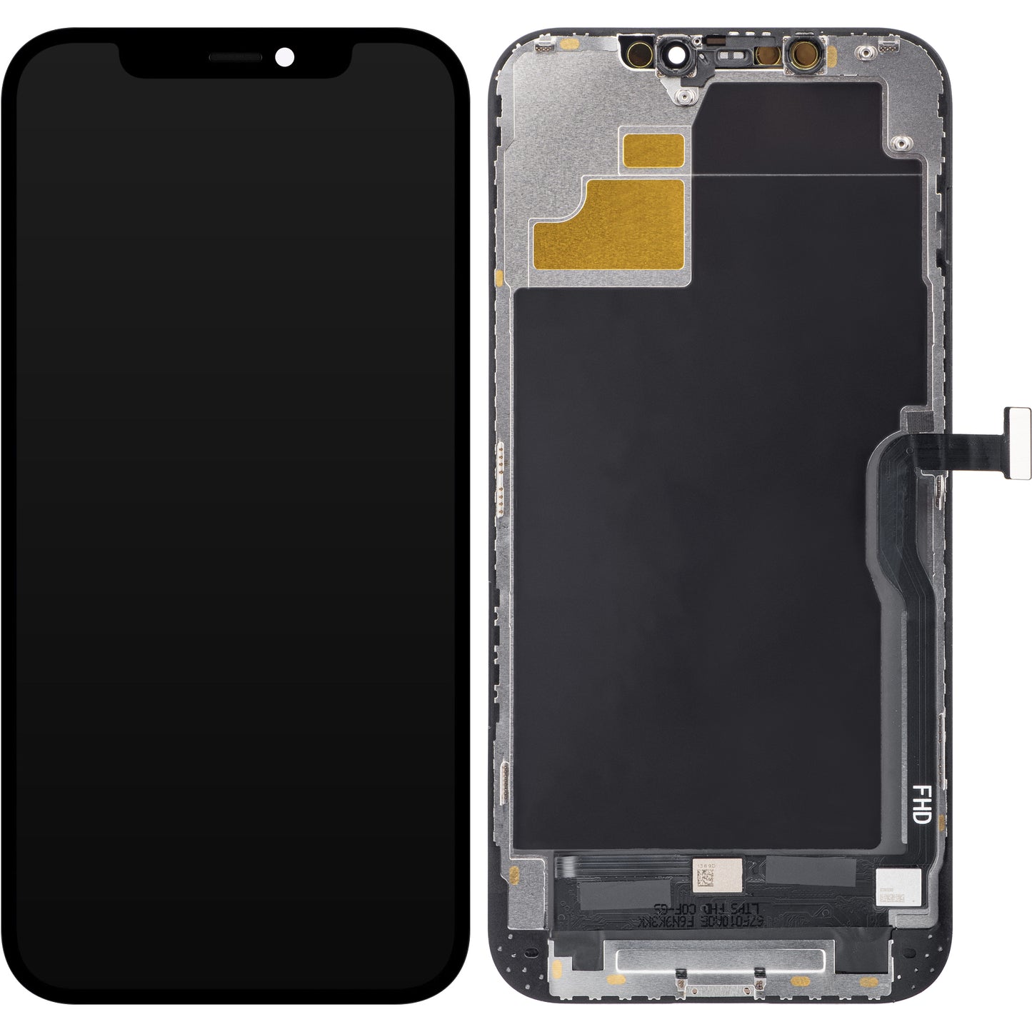 Zaslon s dodirnim ekranom ZY za Apple iPhone 12 Pro Max, s okvirom, LCD In-Cell IC Movable verzija, crni