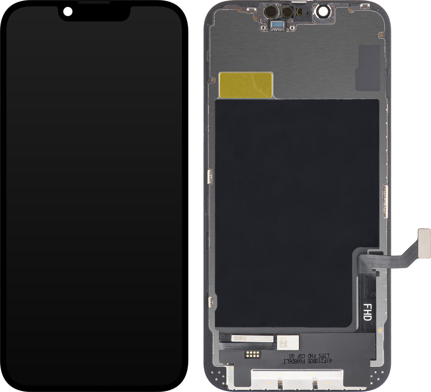 Zaslon s dodirnim zaslonom ZY za Apple iPhone 14, s okvirom, LCD In-Cell IC Movable verzija, crni
