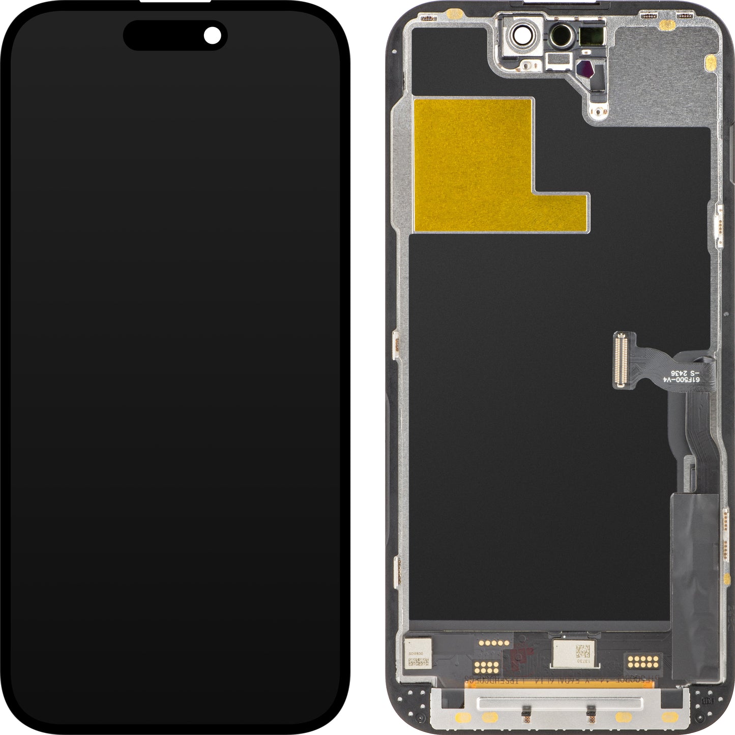 Zaslon s dodirnim zaslonom ZY za Apple iPhone 14 Pro, s okvirom, verzija LCD In-Cell IC Movable, crna