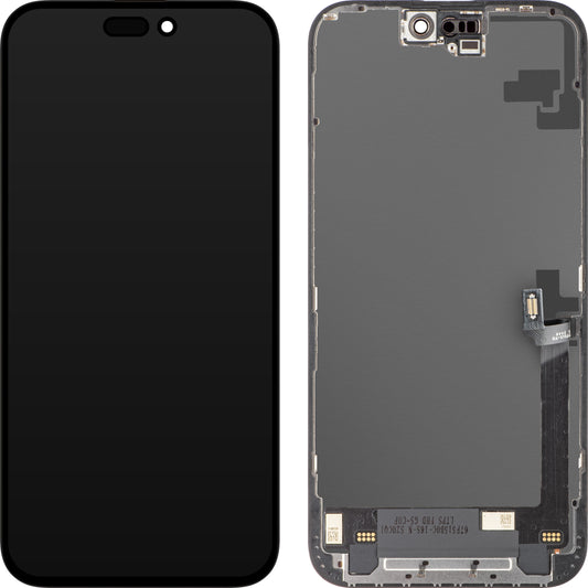 Zaslon s dodirnim zaslonom ZY za Apple iPhone 16 Plus, s okvirom, In-Cell LCD verzija, Crna