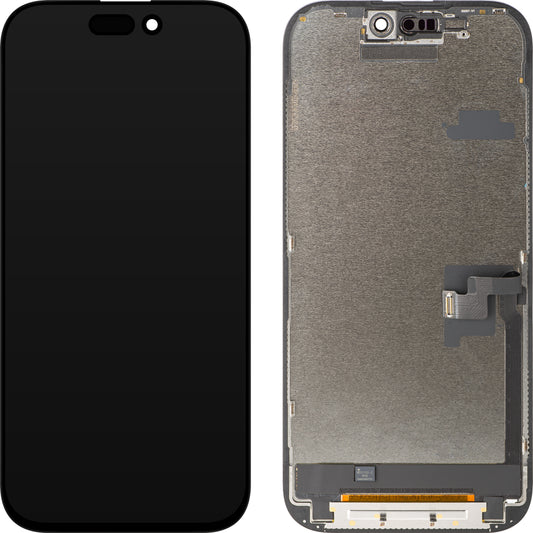 Zaslon s dodirnim zaslonom ZY za Apple iPhone 16 Pro, s okvirom, LCD In-Cell IC Movable verzija, Crna