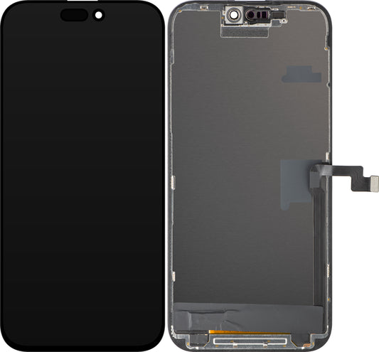 Zaslon s dodirnim zaslonom ZY za Apple iPhone 16 Pro Max, s okvirom, LCD In-Cell IC Movable verzija, Crna