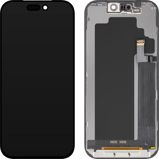 Zaslon s dodirnim zaslonom ZY za Apple iPhone 17 Pro, s okvirom, LCD In-Cell IC Movable verzija, Crna