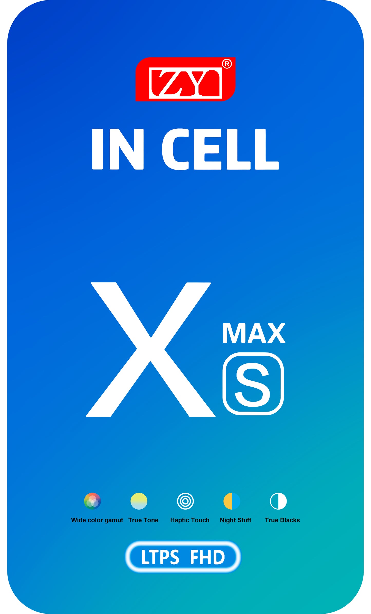 Zaslon s dodirnim ekranom ZY za Apple iPhone XS Max, s okvirom, LCD In-Cell verzija, crni