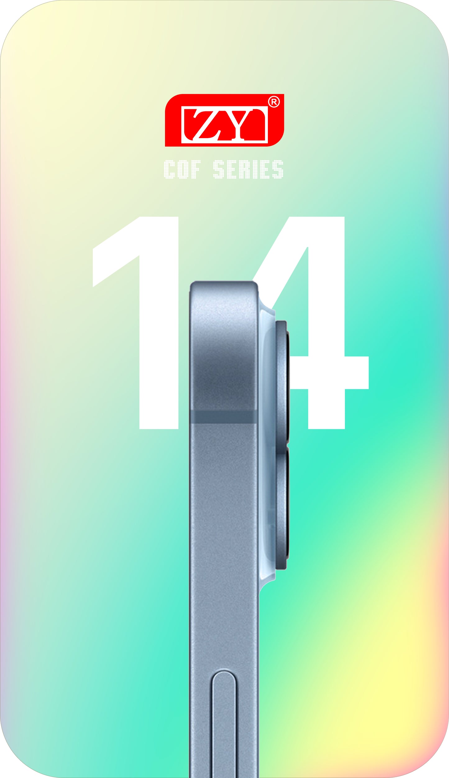 Zaslon s dodirnim ekranom ZY za Apple iPhone 14, s okvirom, LCD In-Cell IC Movable verzija, crni