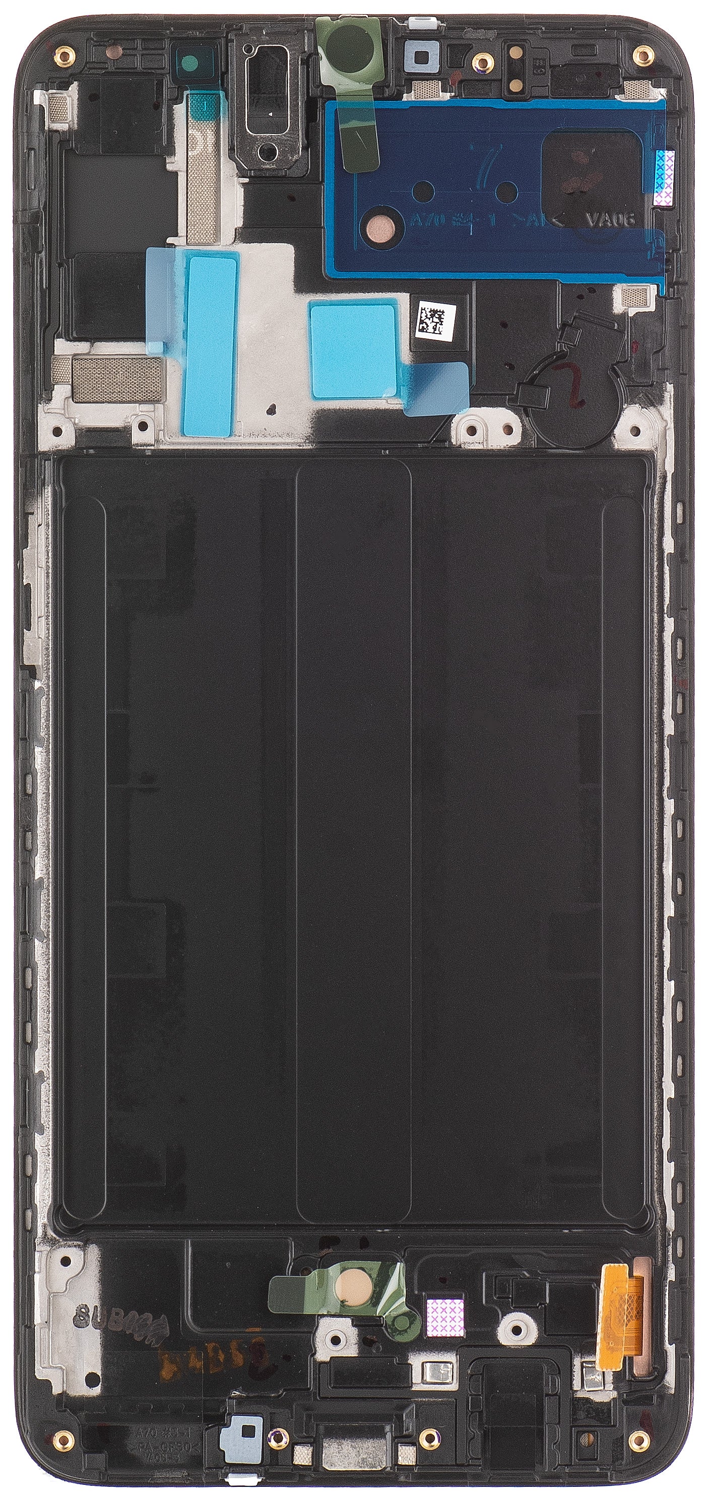 Zaslon s dodirnim ekranom Samsung Galaxy A70 A705, s okvirom, crni, servisni paket GH82-19747A