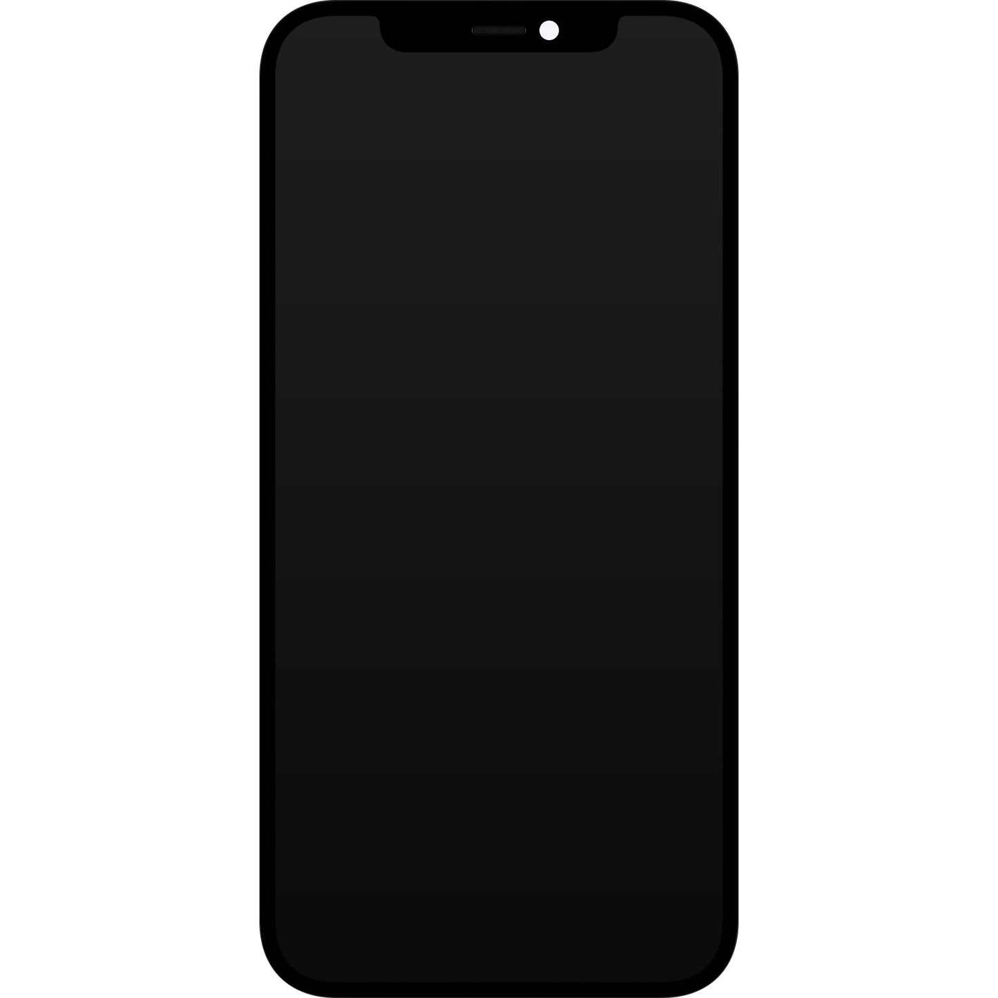 Display s Touchscreenom JK za Apple iPhone 12 / 12 Pro, s okvirom, LCD In-Cell IC Movable verzija, Crni