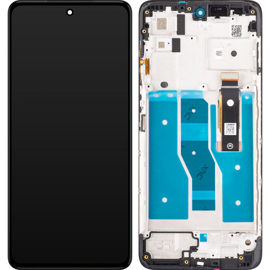 Zaslon s dodirnim ekranom Motorola Moto G82, s okvirom, sivi, paket za servis 5D68C20864