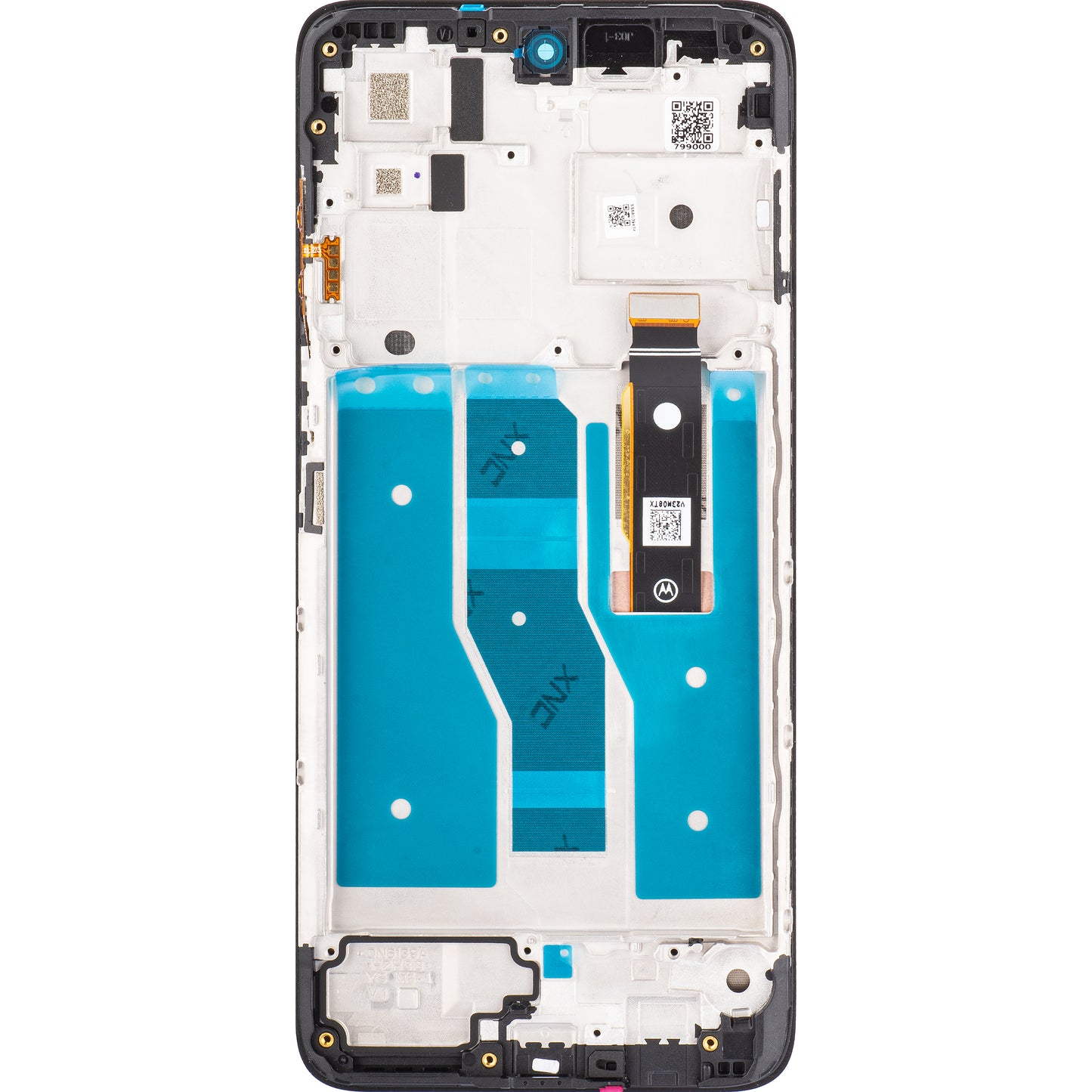 Zaslon s dodirnim ekranom Motorola Moto G82, s okvirom, sivi, paket za servis 5D68C20864
