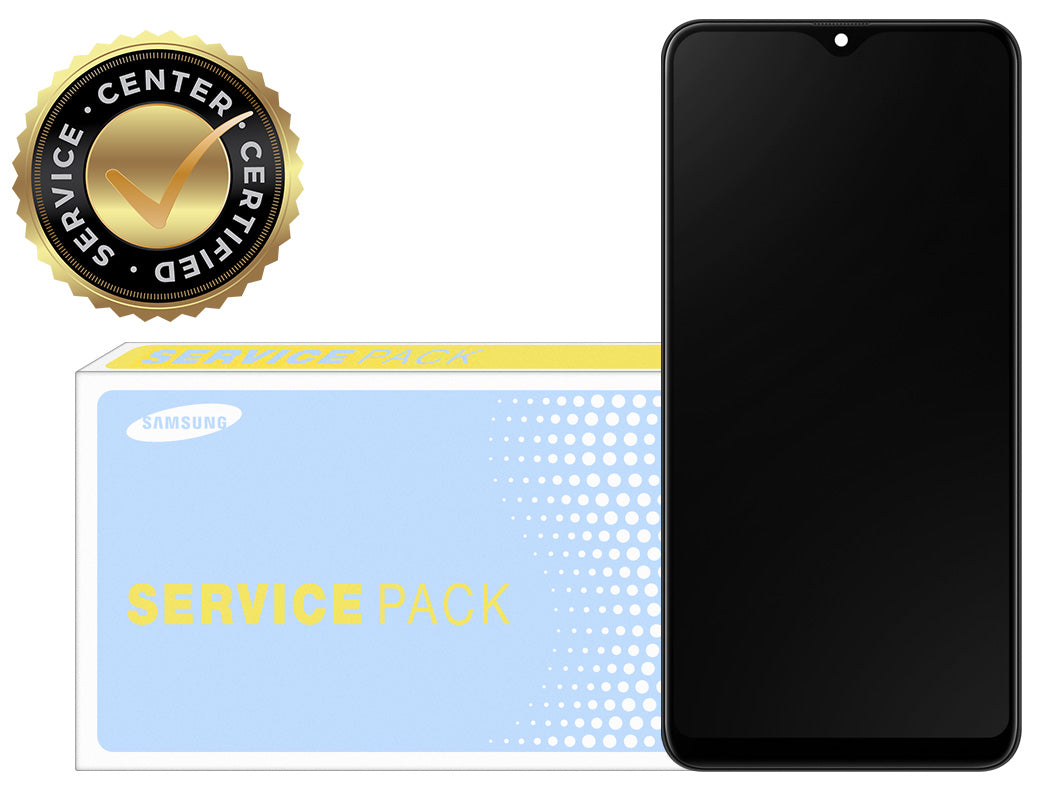 Display s dodirnim zaslonom Samsung Galaxy A20e A202, s okvirom, crni, Service Pack GH82-20186A