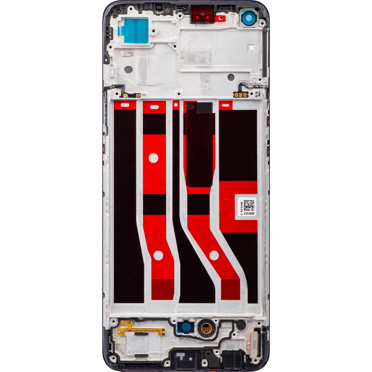 Display s Touchscreenom Oppo F19 / A74, s Okvirom, Crni, Service Pack 4907039