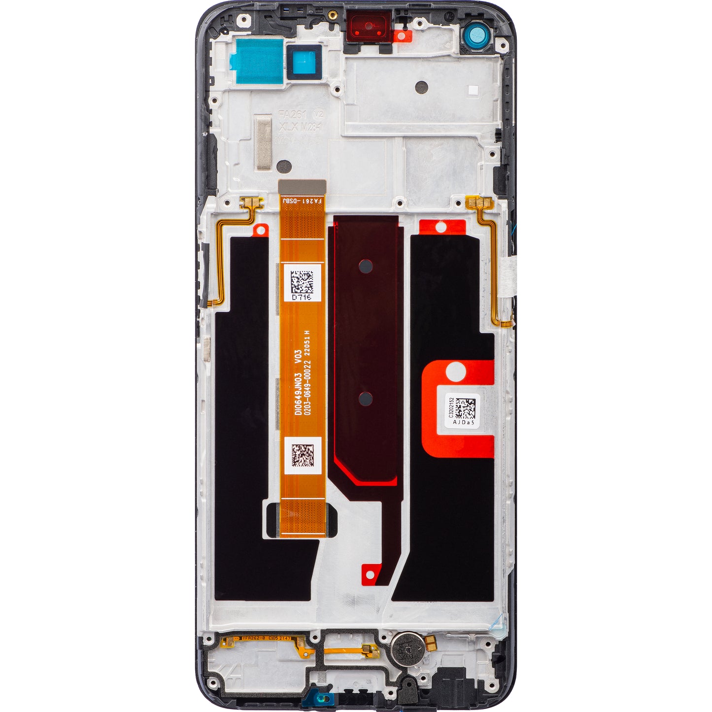 Display s Touchscreenom Oppo A74 5G / A54 5G, s Okvirom, Crni, Service Pack 4906219