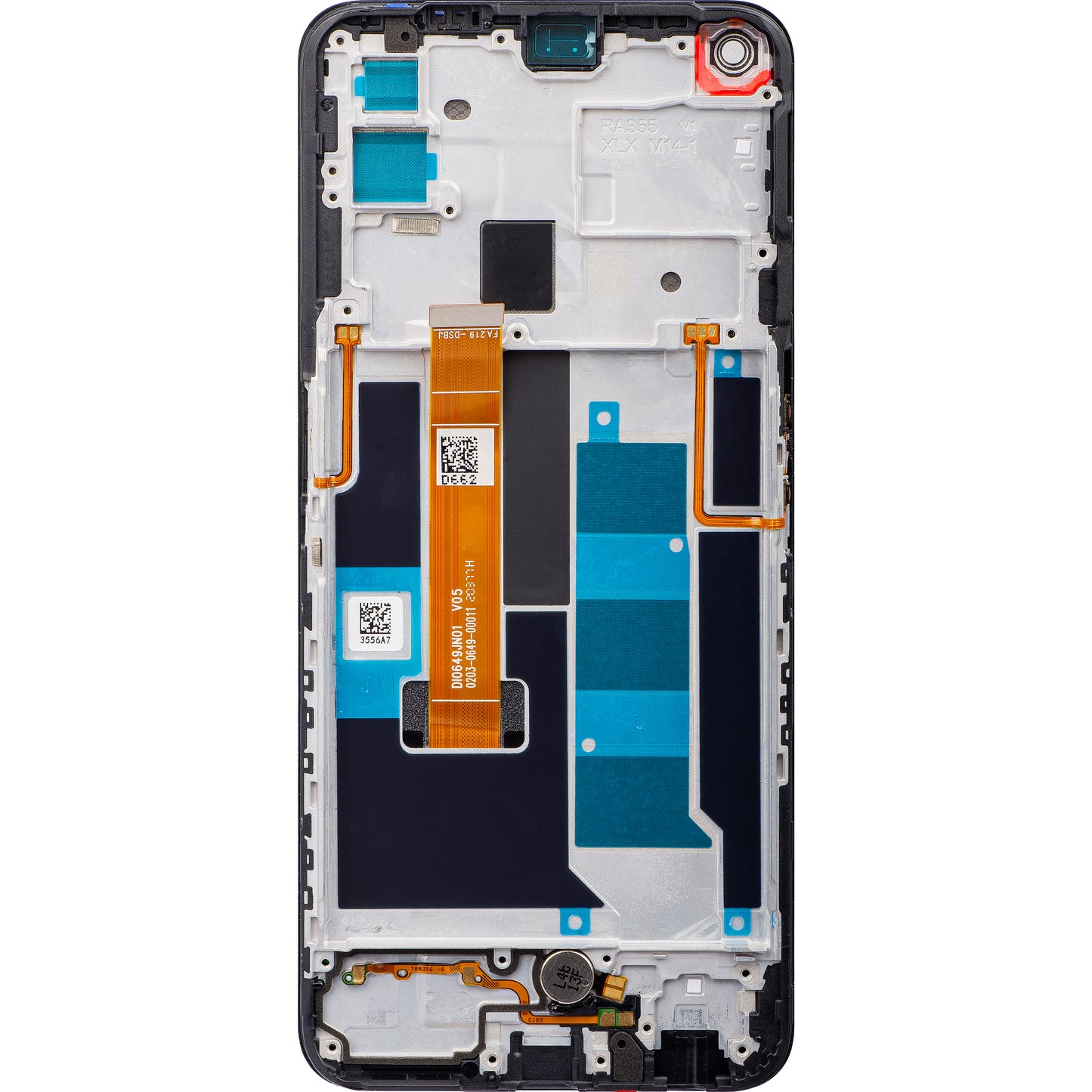 Display s dodirnim zaslonom Realme 7 5G, s okvirom, crni, paket za servis 4904747