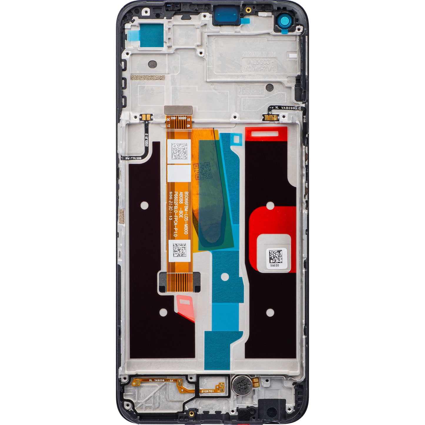 Zaslon s dodirnim ekranom Realme Narzo 50 / 8i, s okvirom, crni, paket za servis 4908405