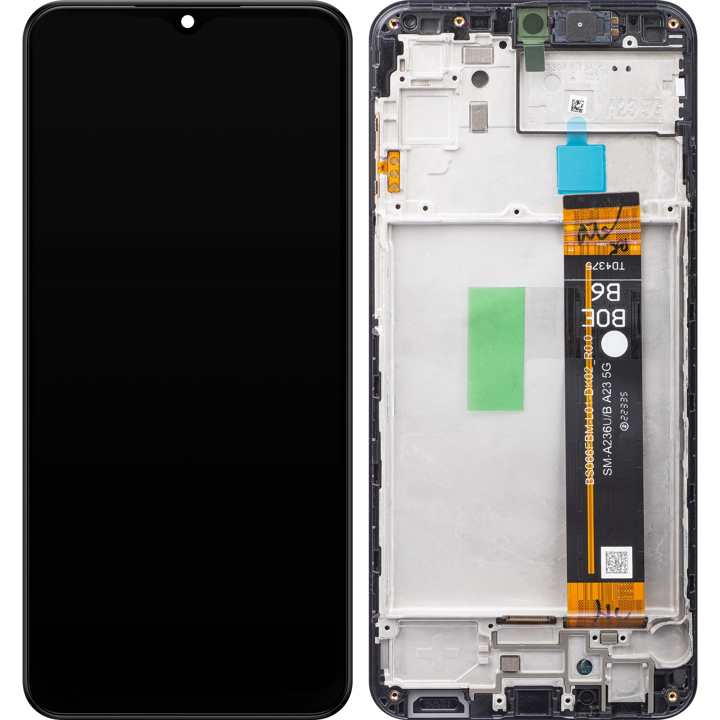 Display s Touchscreenom Samsung Galaxy A23 5G A236, s Okvirom, Crni, Service Pack GH82-29734A
