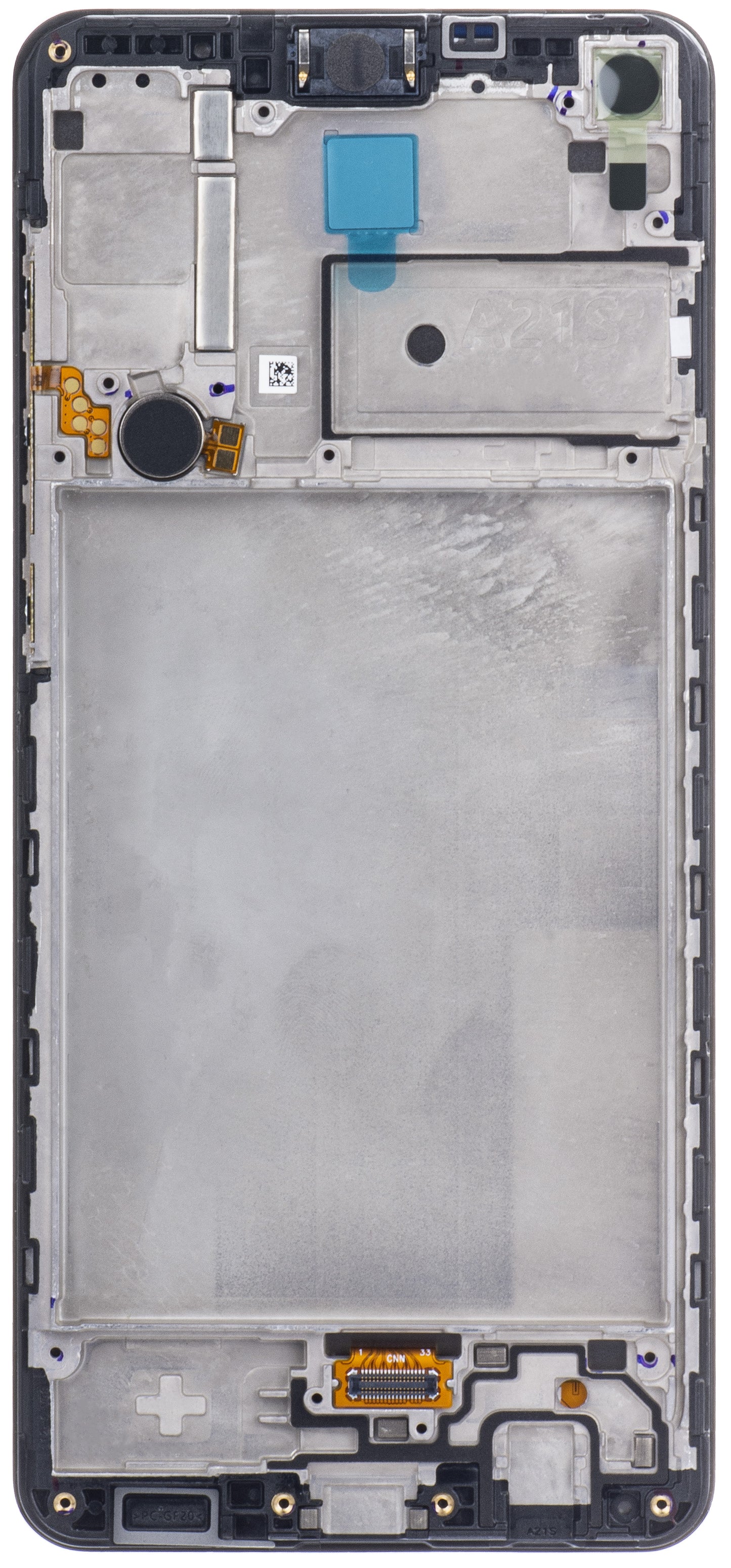 Zaslon s dodirnim ekranom Samsung Galaxy A21s A217, s okvirom, crni, servisni paket GH82-22988A