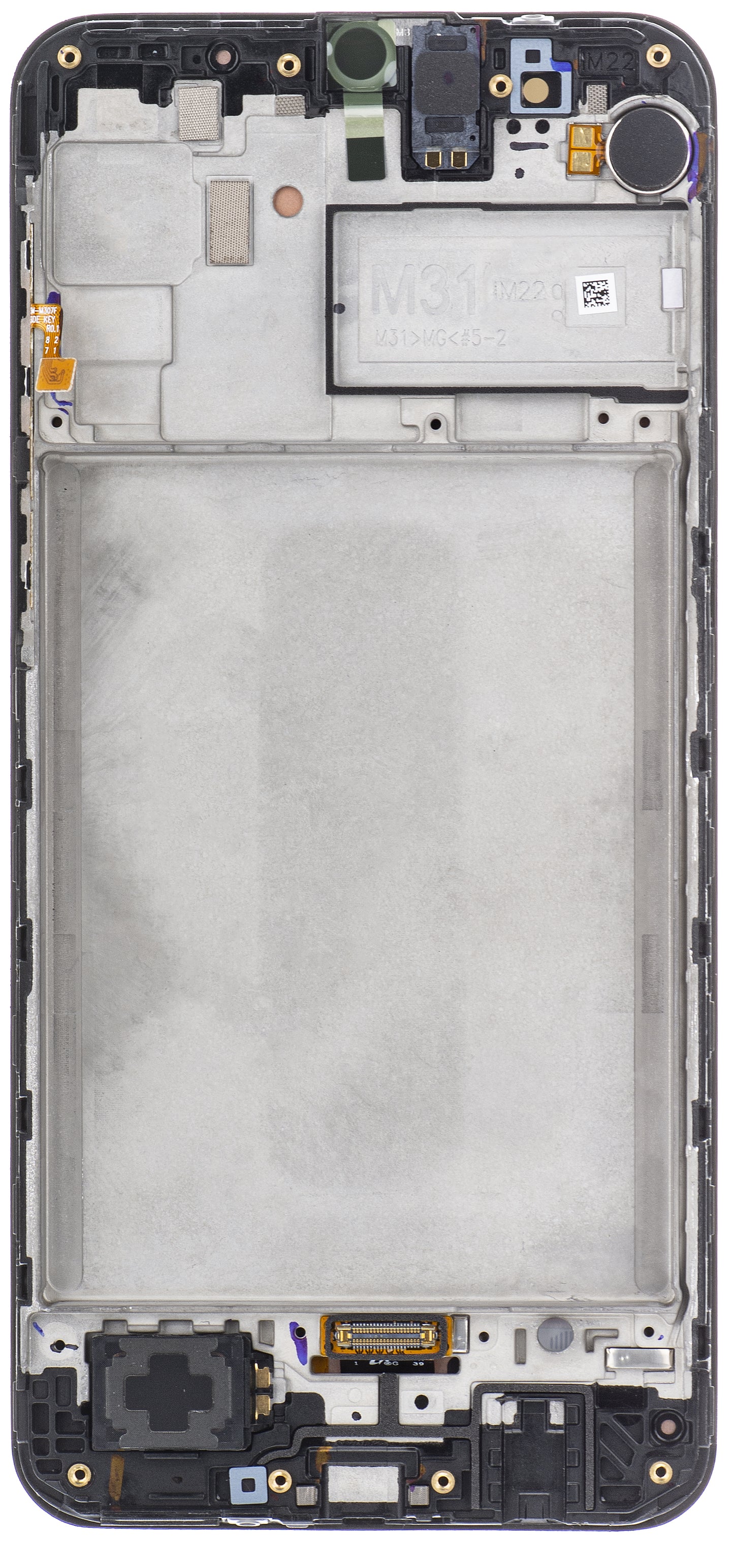 Zaslon s dodirnim ekranom Samsung Galaxy M31 M315, s okvirom, crni, servisni paket GH82-22405A