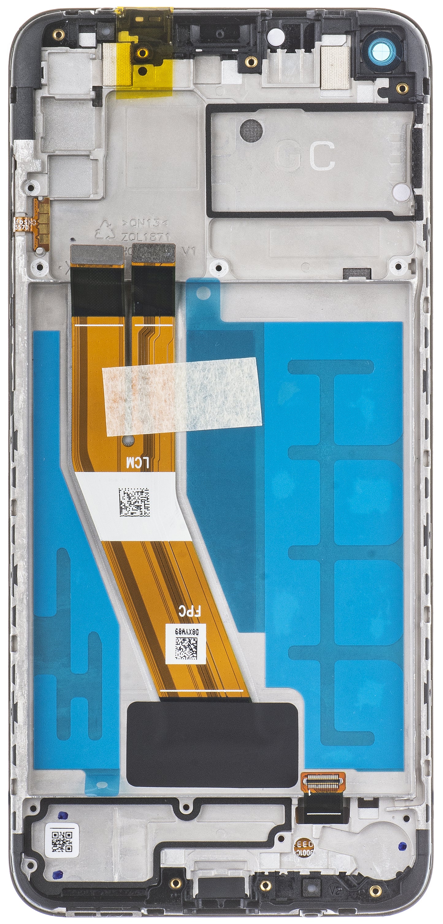 Zaslon s dodirnim zaslonom Samsung Galaxy A11 A115, s okvirom, crni, Service Pack GH81-18760A