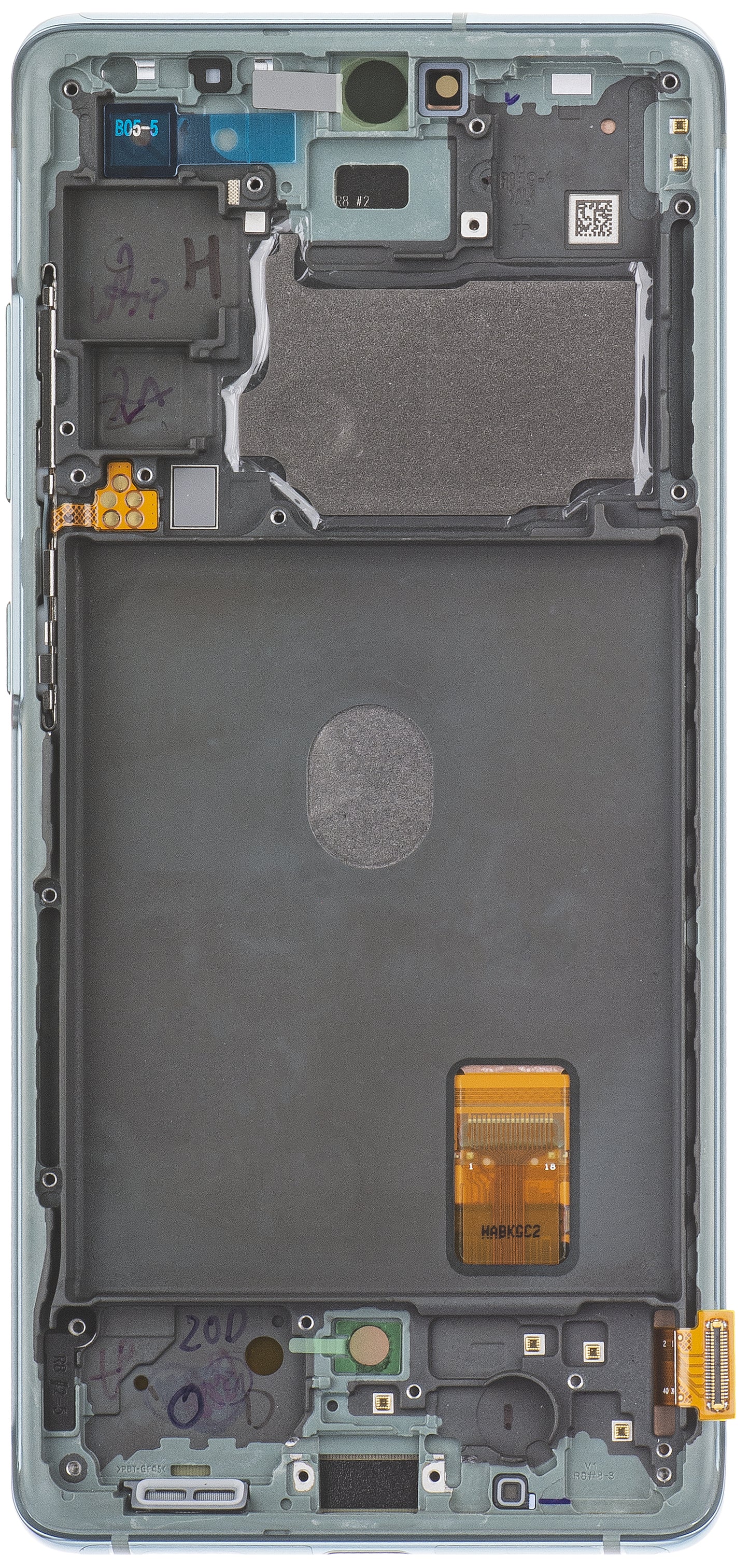 Zaslon s dodirnim ekranom Samsung Galaxy S20 FE G780, s okvirom, Zelena (Cloud Mint), Servisni paket GH82-24220D