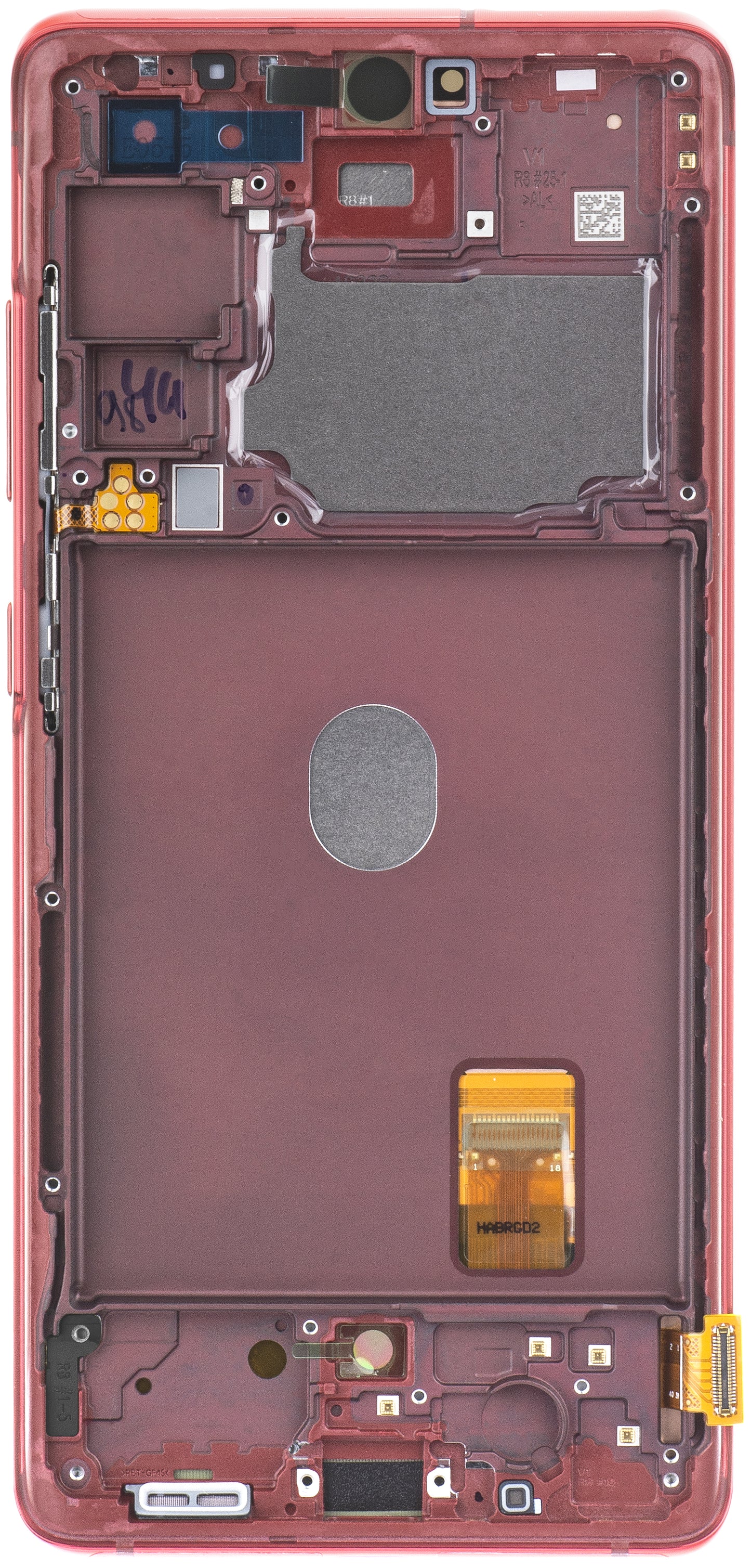 Display s dodirnim zaslonom Samsung Galaxy S20 FE G780, s okvirom, crveni, Service Pack GH82-24219E