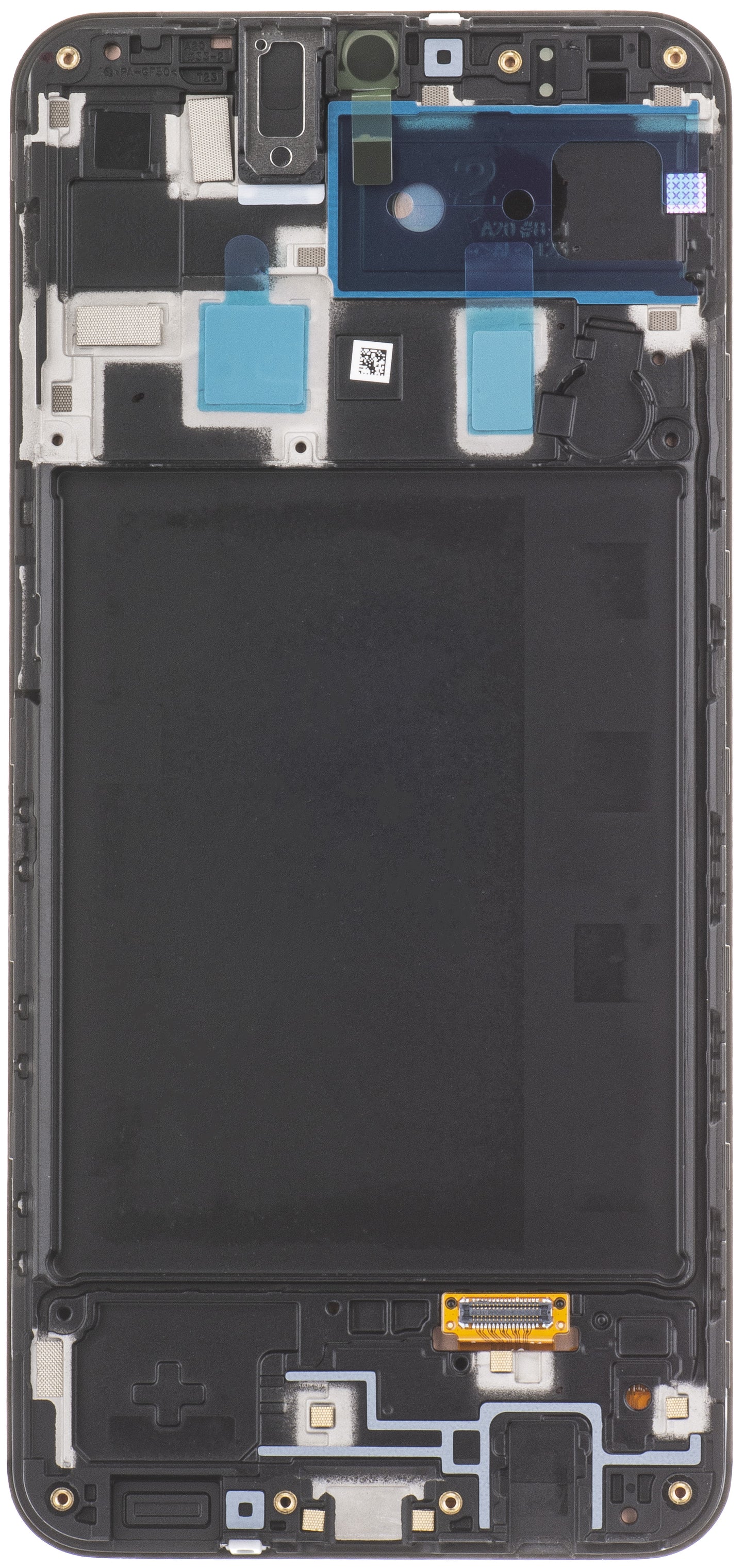 Zaslon s dodirnim ekranom Samsung Galaxy A20 A205, s okvirom, crni, servisni paket GH82-19571A