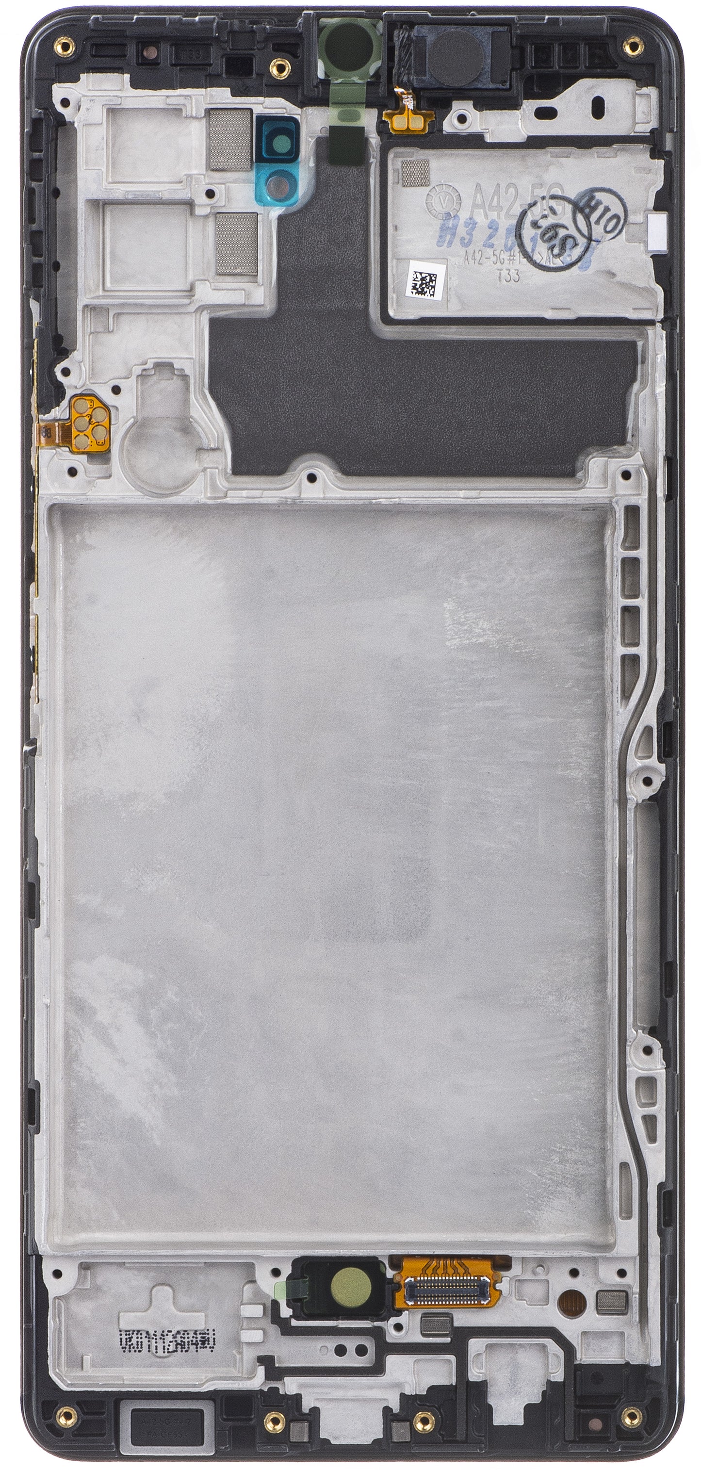 Zaslon s dodirnim ekranom Samsung Galaxy A42 5G A426, s okvirom, crni, servisni paket GH82-24375A