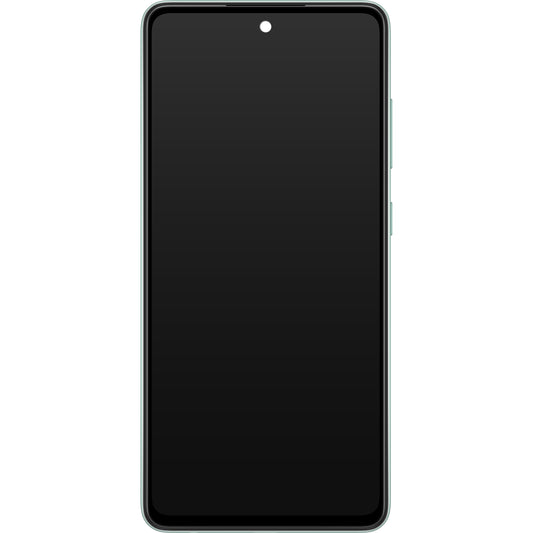 Zaslon s dodirnim ekranom Samsung Galaxy A52s 5G A528, s okvirom, zelene boje, servisni paket GH82-26861E