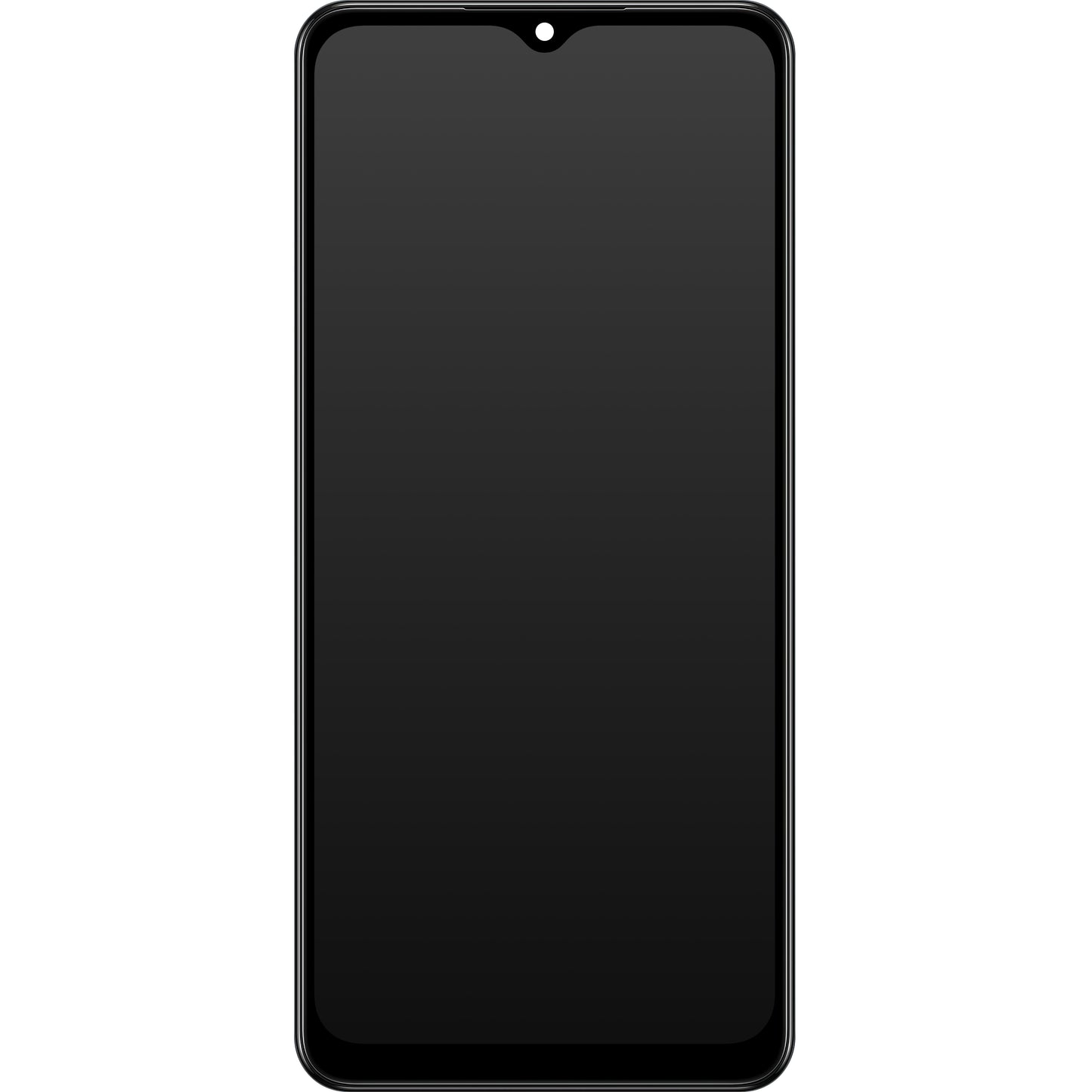 Zaslon s dodirnim ekranom Samsung Galaxy A02 A022, s okvirom, crni, servisni paket GH82-25249A