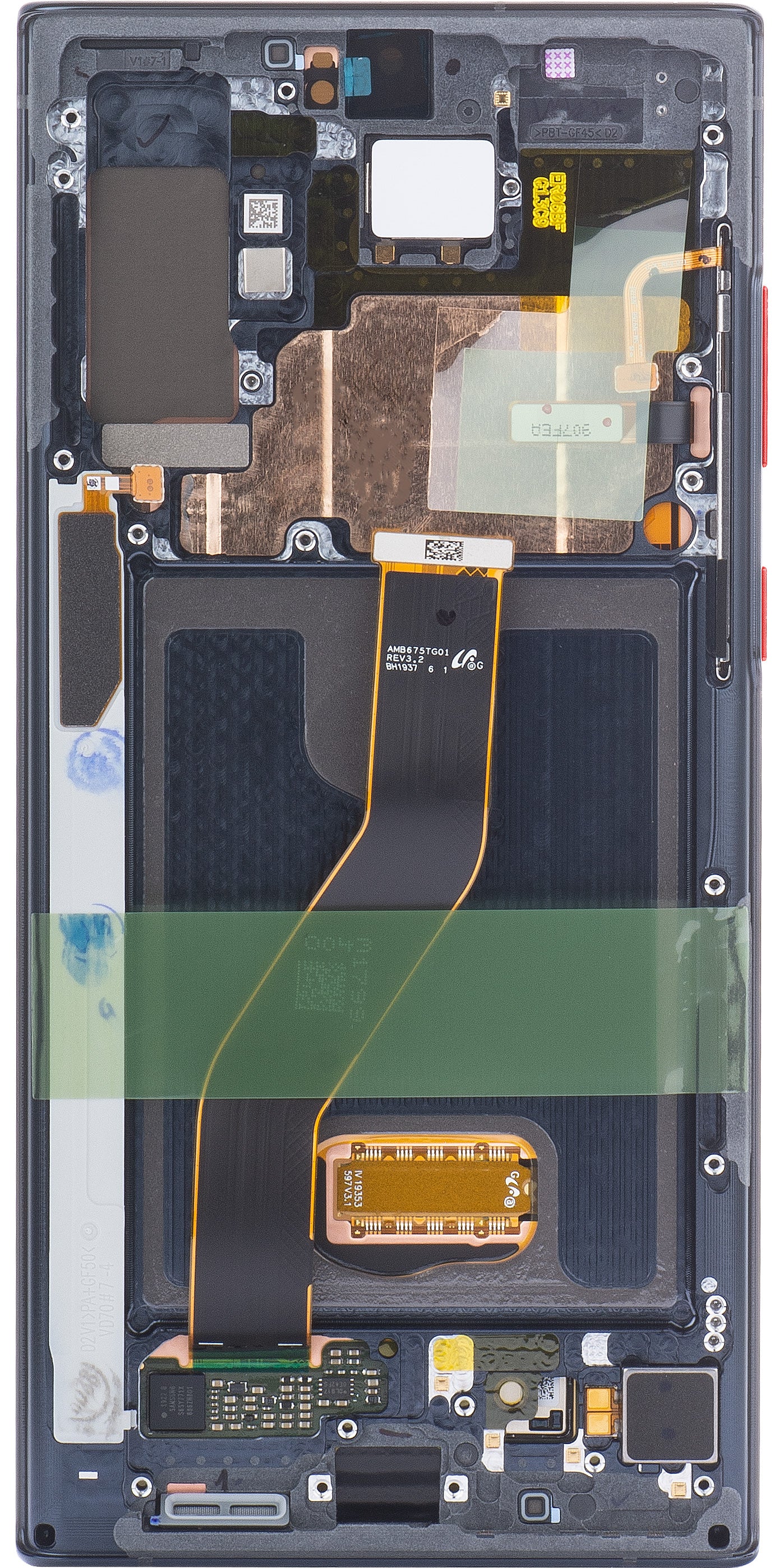 Zaslon s dodirnim ekranom Samsung Galaxy Note 10+ 5G N976 / Note 10+ N975, s okvirom, crni (Aura Black Star Wars), servisni paket GH82-21620A