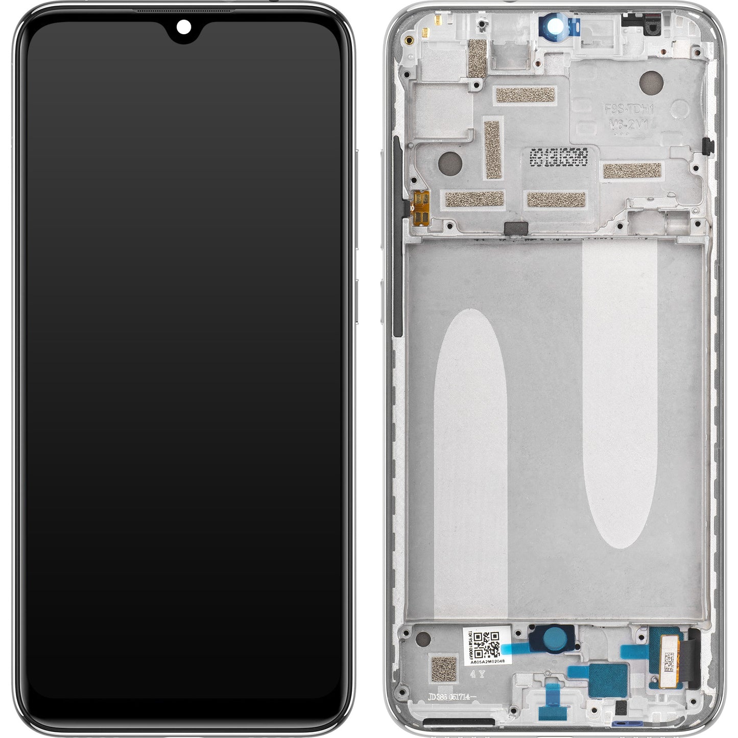 Display s Touchscreenom Xiaomi Mi A3, s Okvirom, Sivi, Service Pack 5603100090B6