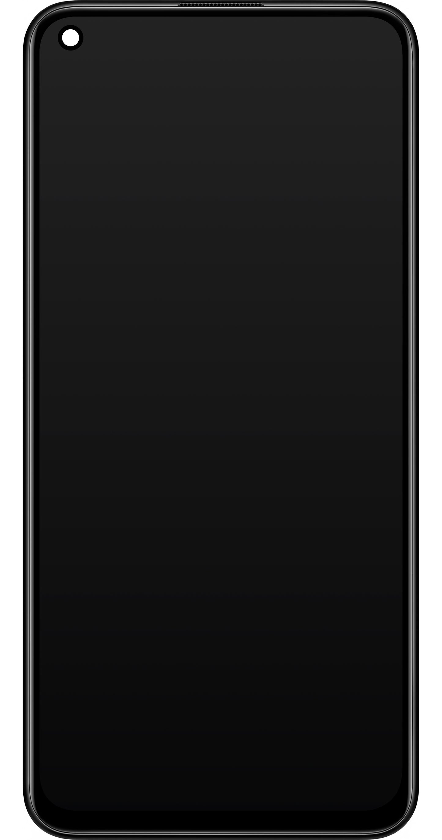 Zaslon s dodirnim ekranom Xiaomi Redmi Note 9 5G / Redmi Note 9T 5G, s okvirom, crni, paket za servis 5600030J2200