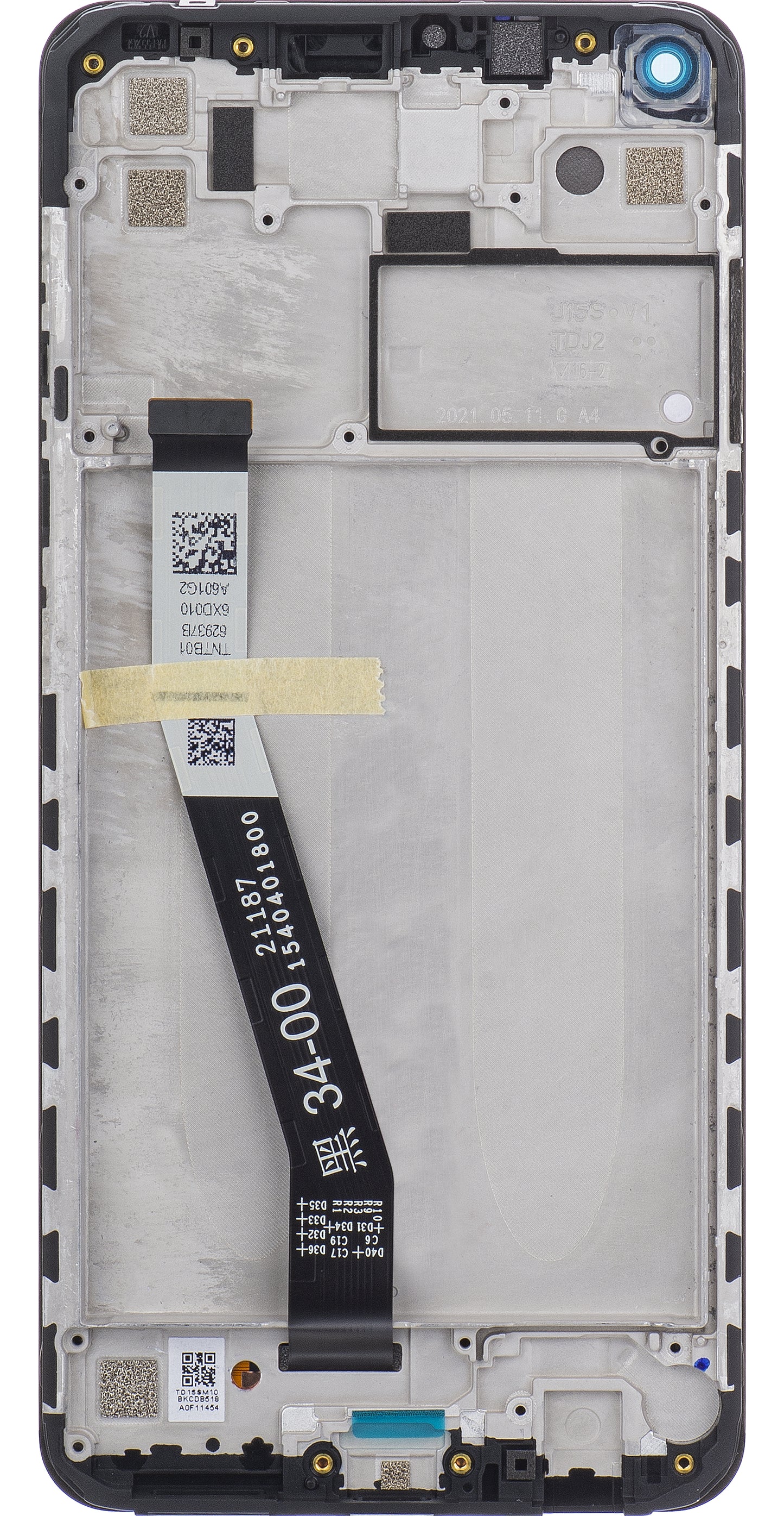 Zaslon s dodirnim ekranom Xiaomi Redmi Note 9, s okvirom, crni, Service Pack 560003J15S00