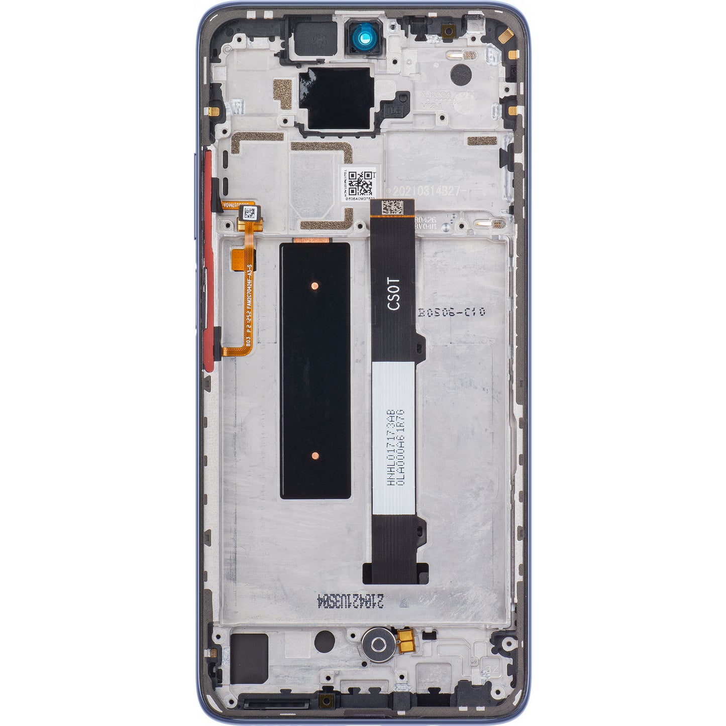 Display s Touchscreenom Xiaomi Redmi Note 9 Pro 5G / Mi 10T Lite 5G, s okvirom, Sivi, Service Pack 5600040J1700