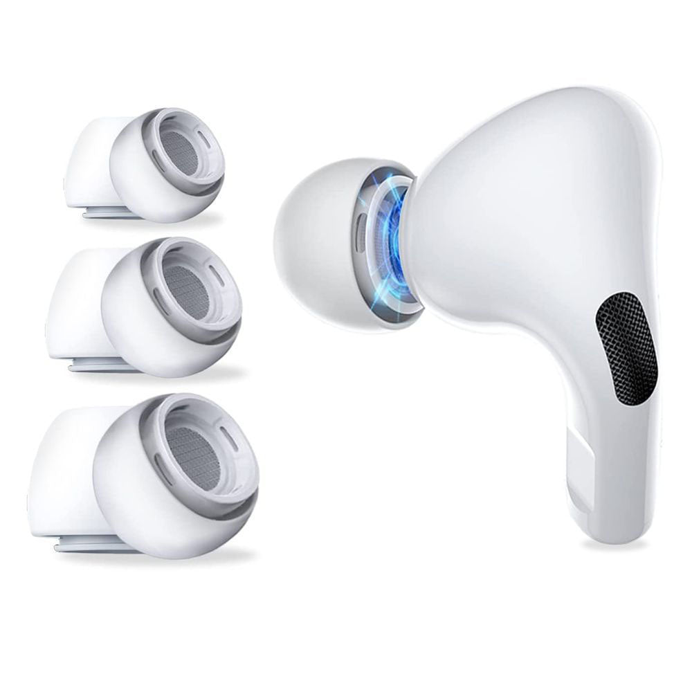 Čepovi Techsuit ET1 za Apple AirPods Pro seriju, Veličine XS / S / L, Bijeli