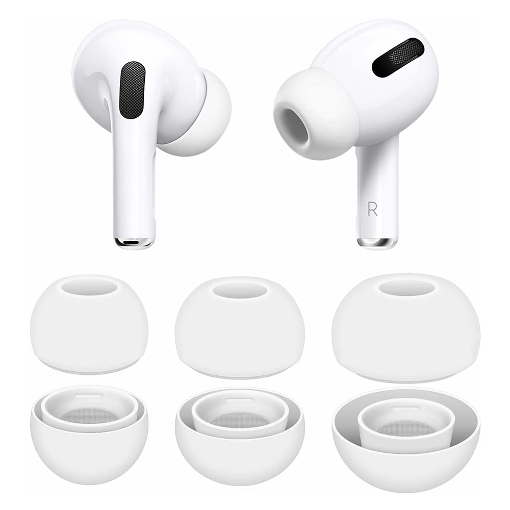Čepovi Techsuit ET1 za Apple AirPods Pro seriju, Veličine XS / S / L, Bijeli