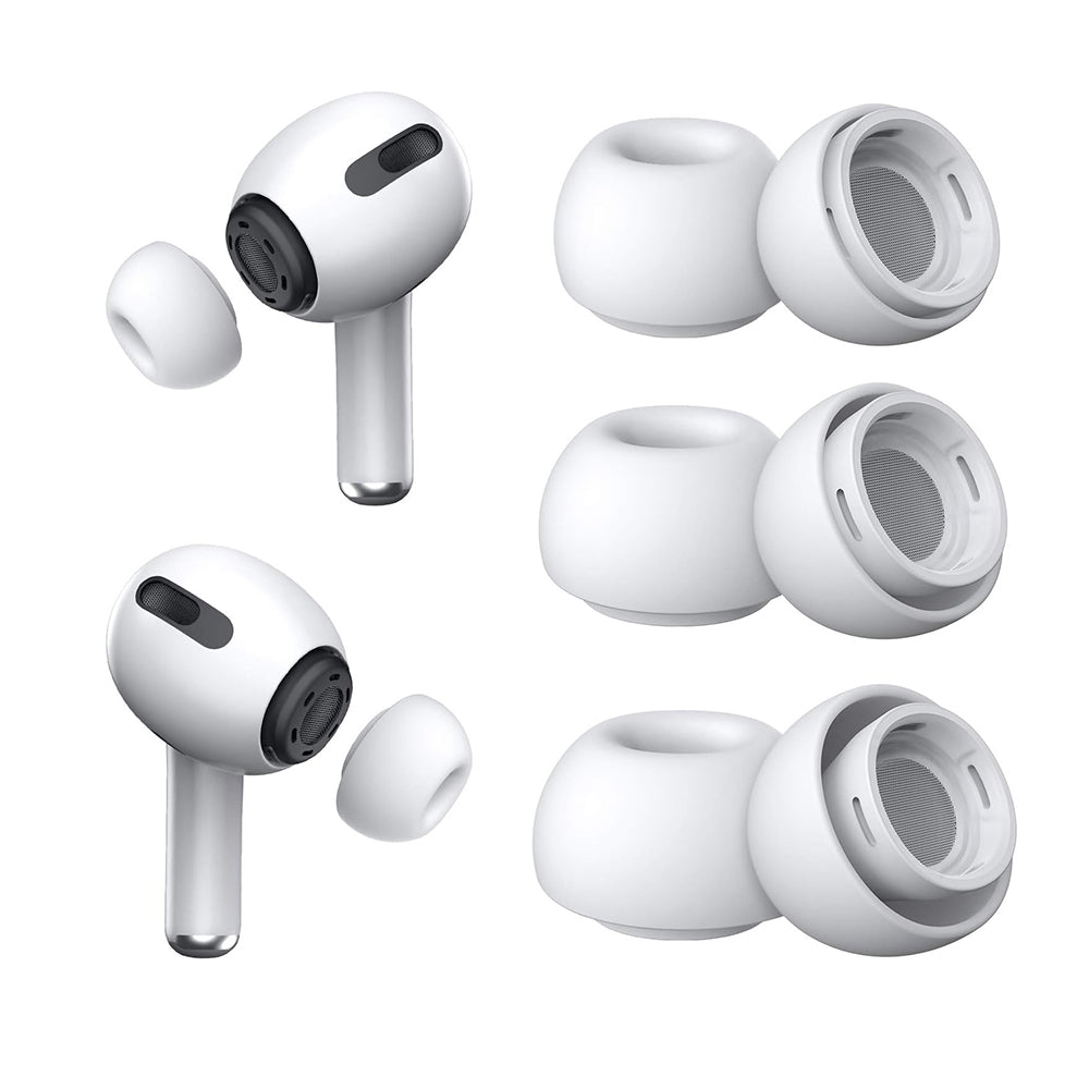 Čepovi Techsuit ET1 za Apple AirPods Pro seriju, Veličine XS / S / L, Bijeli