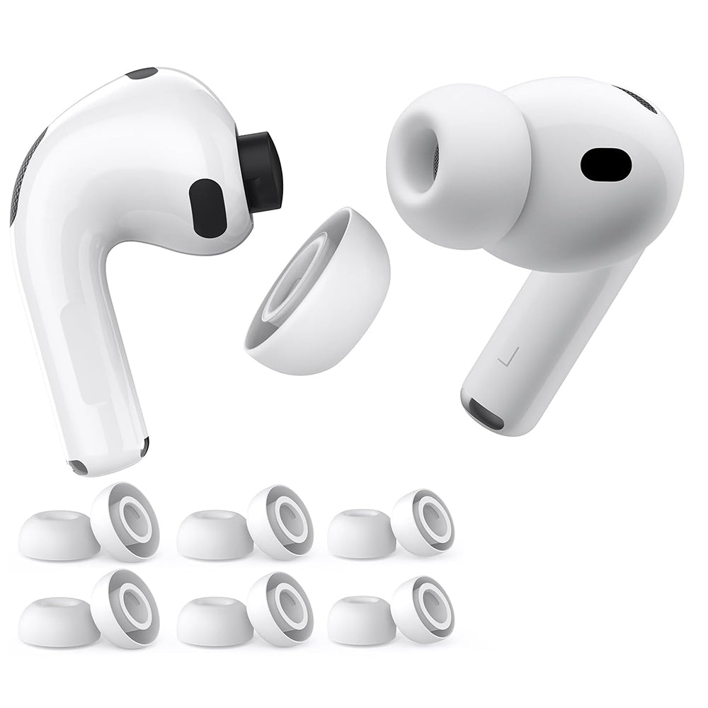 Čepovi Techsuit ET2 za Apple AirPods Pro 3, Veličina XS / S / L, Bijeli