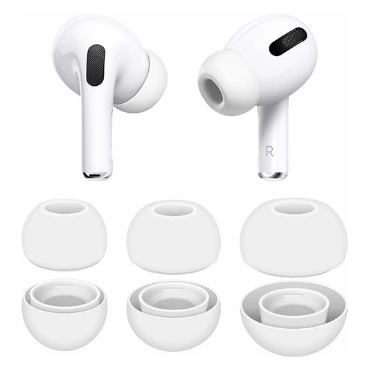 Čepovi Techsuit ET2 za Apple AirPods Pro 3, Veličina XS / S / L, Bijeli