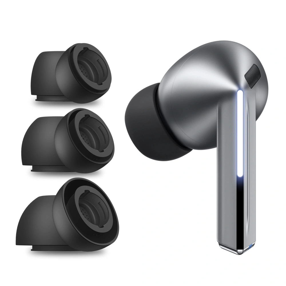 Čepovi Techsuit ET3 za Samsung Galaxy Buds3 Pro, Veličina S / M / L, Bijeli