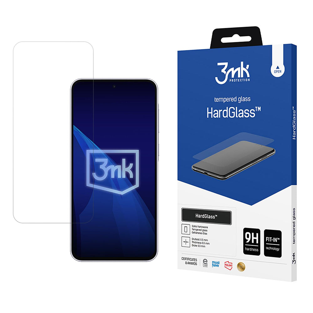 Zaštitna folija za ekran 3MK HardGlass za Samsung Galaxy A37 5G, Kaljeno staklo, Full Glue