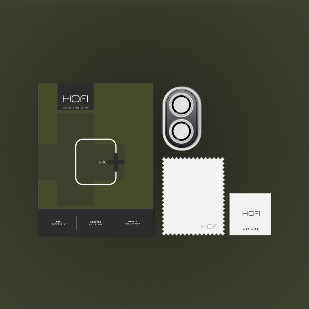 Zaštitna folija za stražnju kameru HOFI CamRing PRO+ za Apple iPhone 16 Plus / 16, Kaljeno staklo, Prozirna