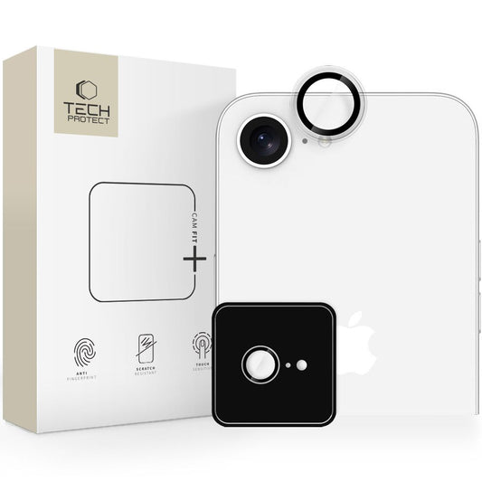 Zaštitna folija za stražnju kameru Tech-Protect CamRing Fit+ za Apple iPhone 16e, Kaljeno staklo