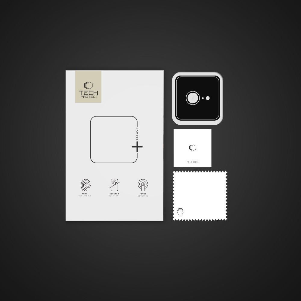 Zaštitna folija za stražnju kameru Tech-Protect CamRing Fit+ za Apple iPhone 16e, Kaljeno staklo