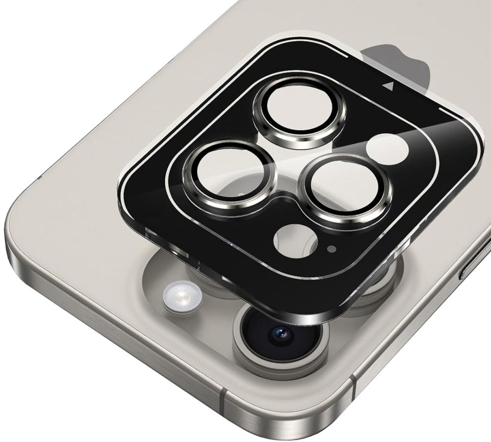 Folija za zaštitu stražnje kamere Tech-Protect CamRing PRO+ za Apple iPhone 14 Pro Max / 14 Pro, Kaljeno staklo, Crna