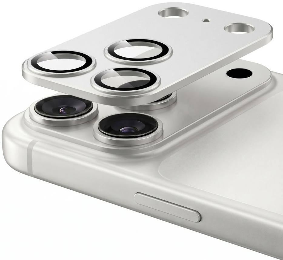 Stražnja zaštitna folija Tech-Protect CamFull Fit+ za Apple iPhone 18 Pro Max, Kaljeno staklo, Srebrna